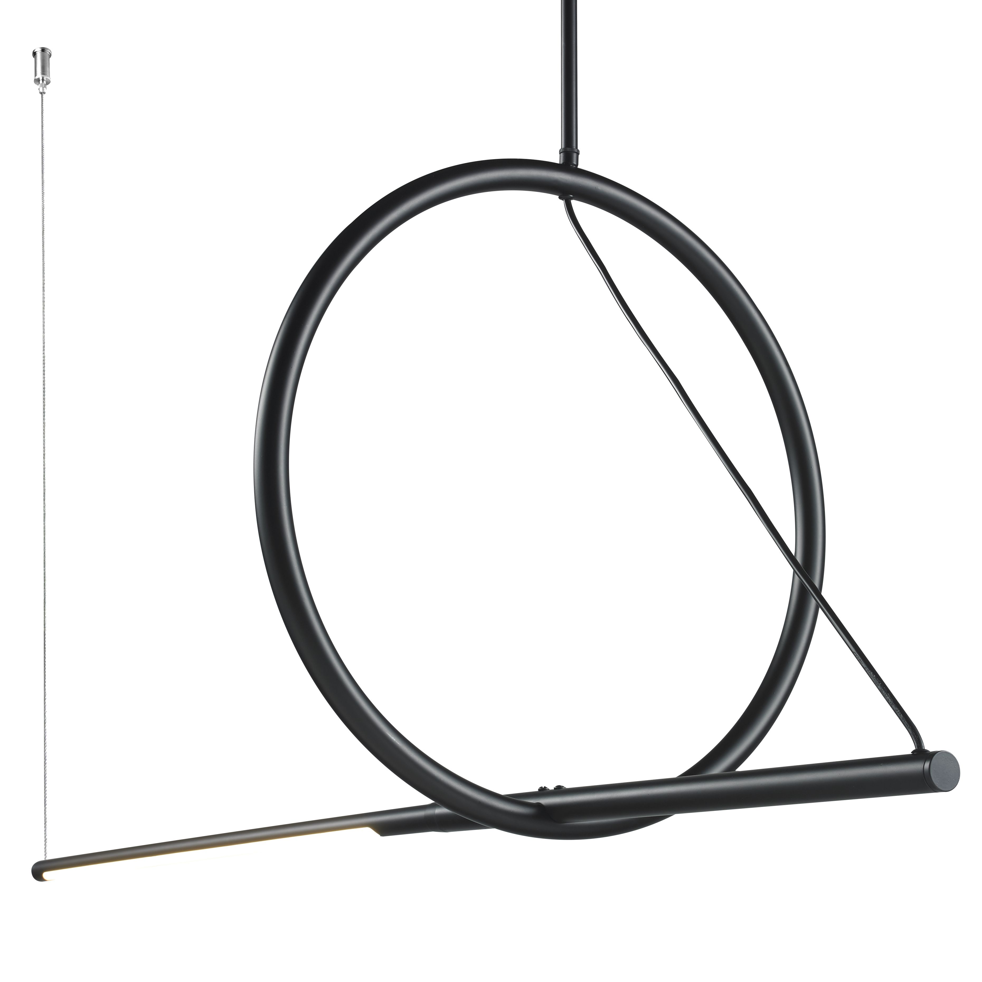 Подвесной светильник ILedex ZOOM 8075P/S-18W-3000K MBK-WH_IX