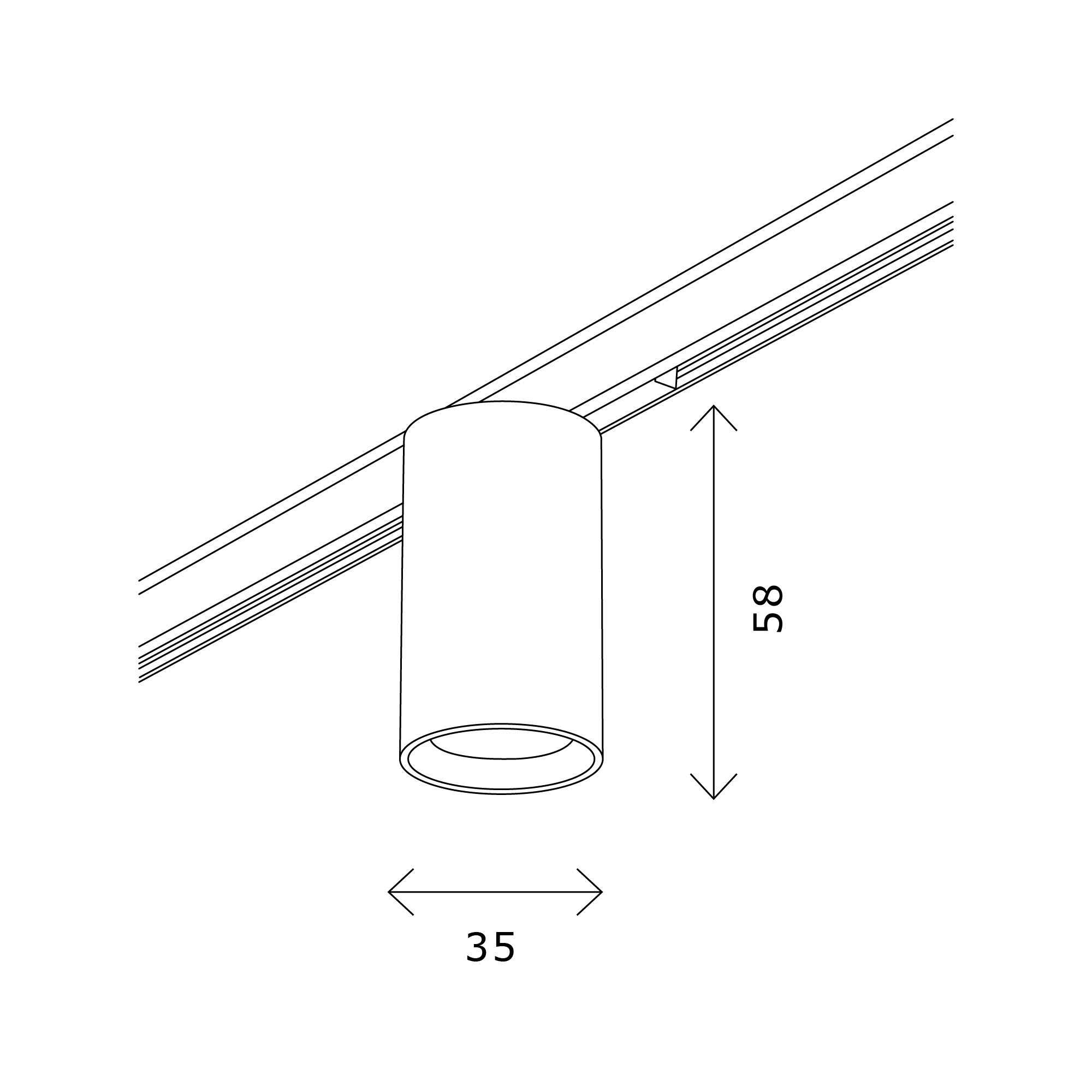Магнитный трековый светильник ST Luce SUPER5 ST671.446.05