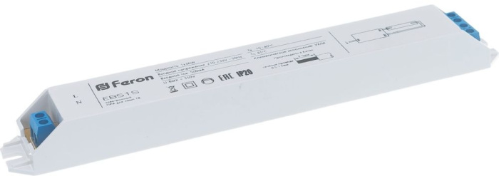 Аппарат пускорегулирующий электронный (балласт), 1*36W T8/G13 230V, EB51S 21521 Feron 21521_FR