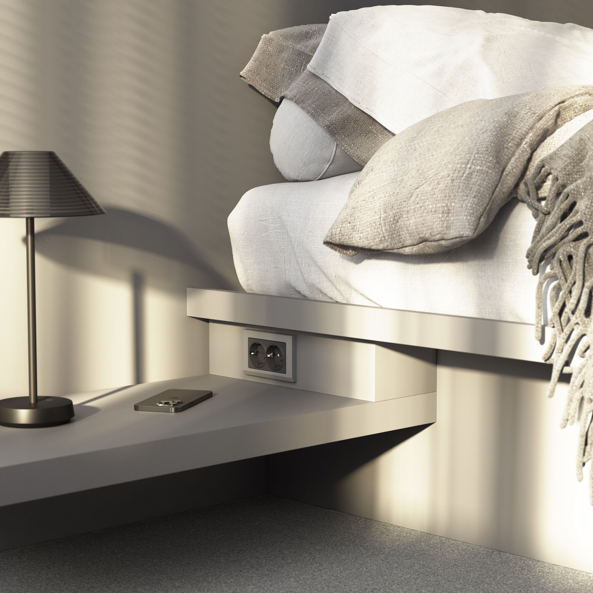 Выключатель одноклавишный проходной Werkel a063608_WR