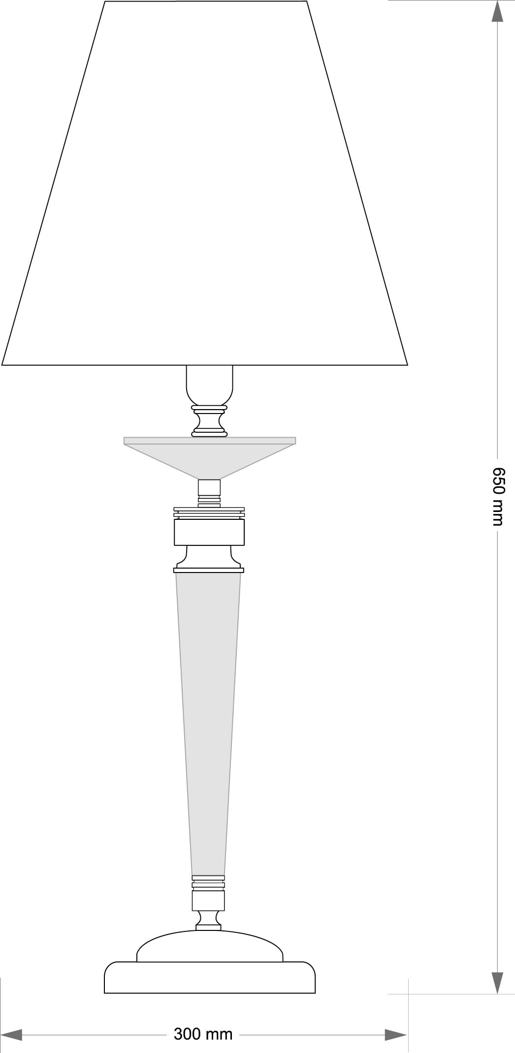 Настольная лампа Kutek ZOLA ZOL-LG-1(ZM/A)