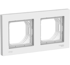 Рамка на 2 поста (белый) IP44 Systeme Electric ATN440102