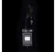 Трансформатор 120W для Силиконовых Нитей 24В, до 3000 LED, Провод Черный Каучук, IP65 EA120-3000L