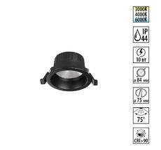 Встраиваемый светодиодный светильник с переключателем цветовой температуры NOVOTECH CLARA 359552