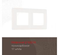 Рамка из поликарбоната на 2 поста Arte Milano 517.17-2.white