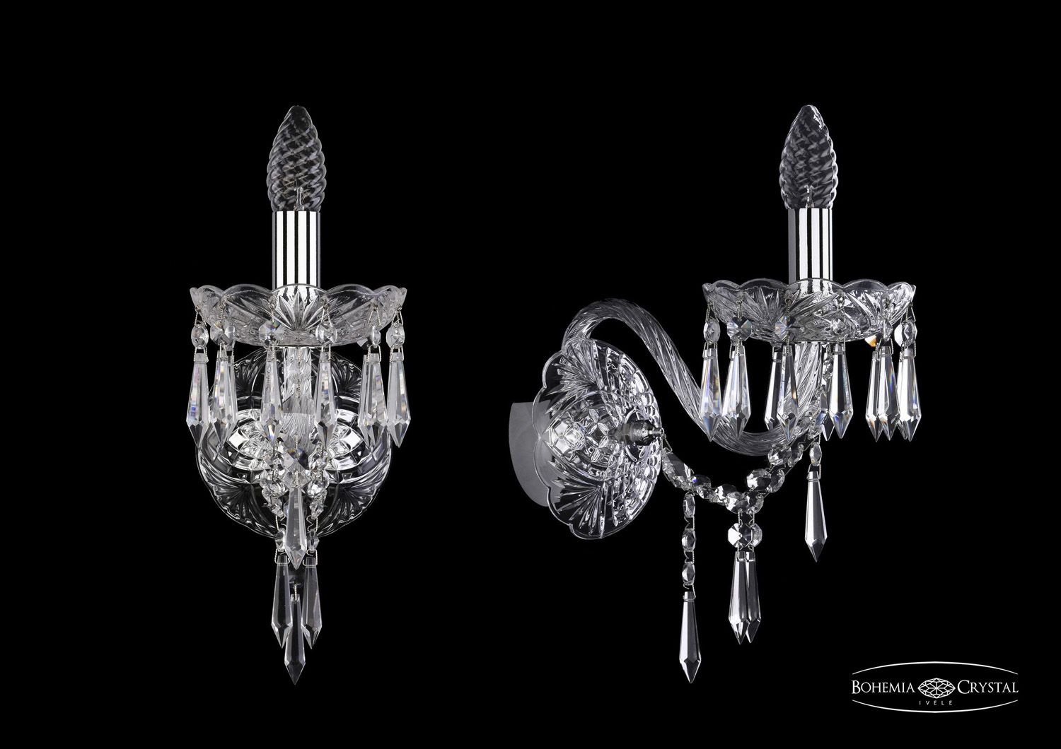 Бра Bohemia Ivele 1403B/1/160/XL Ni_BI