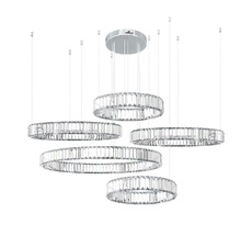 Подвесная люстра Loft IT Crystal ring 10135/5 Chrome_LF