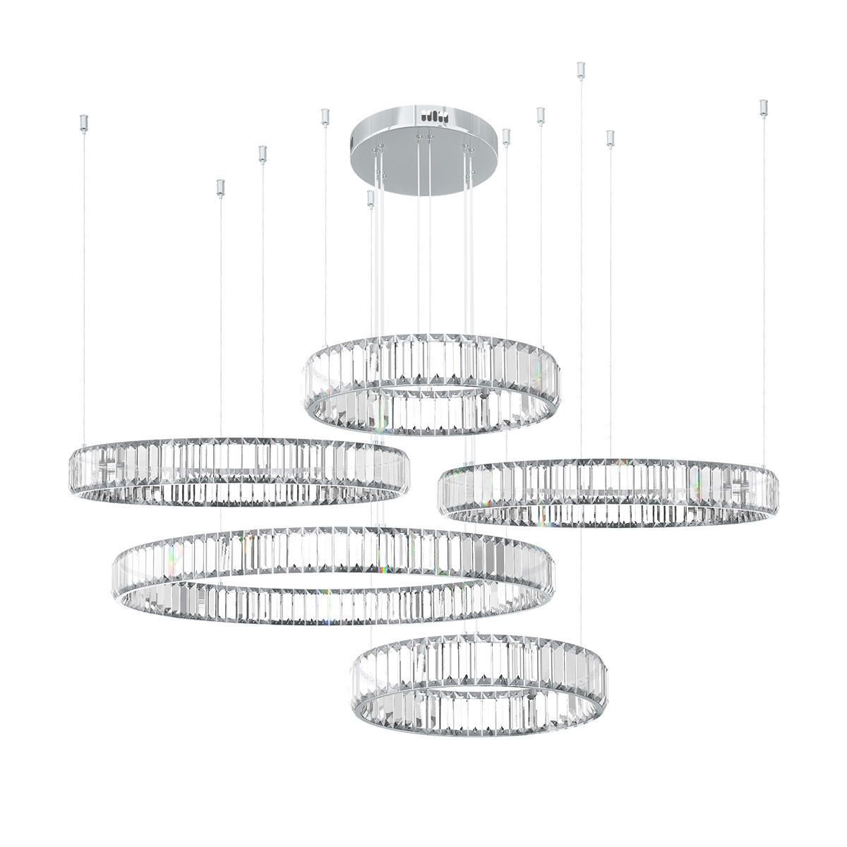 Подвесная люстра Loft IT Crystal ring 10135/5 Chrome_LF