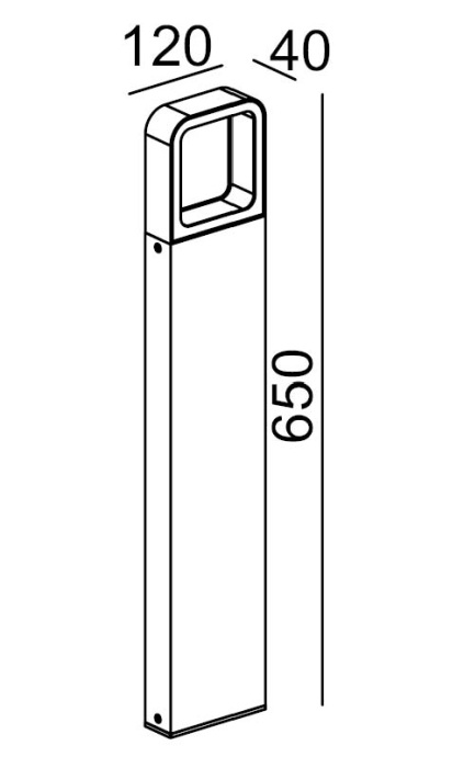 Наземный светодиодный светильник IP54 Oasis Light W61865-650 Gr_OL