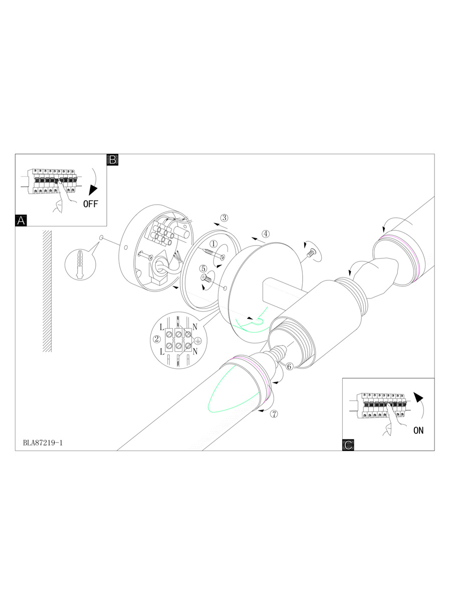 Бра PALMERA 87222