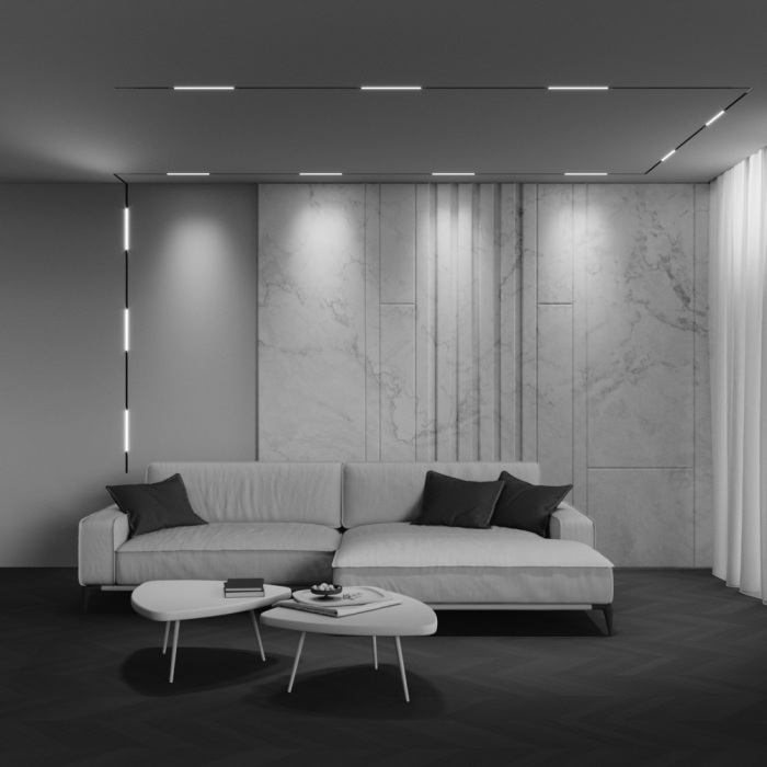 Трековый светильник низковольтный светодиодный 48V 6W 4000K Maytoni TR240-2-6W4K-B_MY