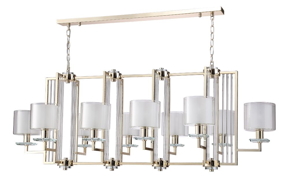 

Подвесная люстра Crystallux NICOLAS NICOLAS SP10 L1300 GOLD/WHITE, NICOLAS SP10 L1300 GOLD/WHITE