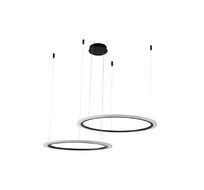 Подвесная люстра Crystallux MANZANA MANZANA SP53W LED D600+800 BLACK_CR