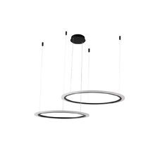 Подвесная люстра Crystallux MANZANA MANZANA&nbsp;SP53W&nbsp;LED&nbsp;D600+800&nbsp;BLACK_CR