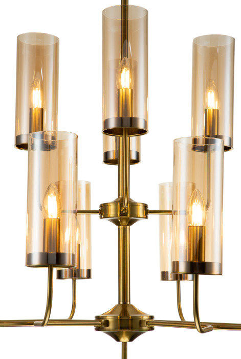 Люстра потолочная на штанге ( 13014/12R ) Indigo V000254