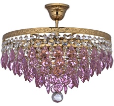 Потолочная люстра на штанге хрустальная Arti Lampadari Castellana E 1.3.38.603 G