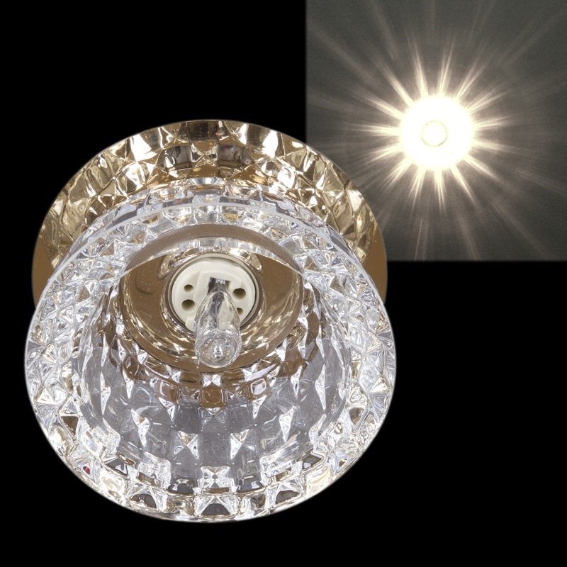 Точечный светильник круглый Sneha 7298/H G9 GD_SN