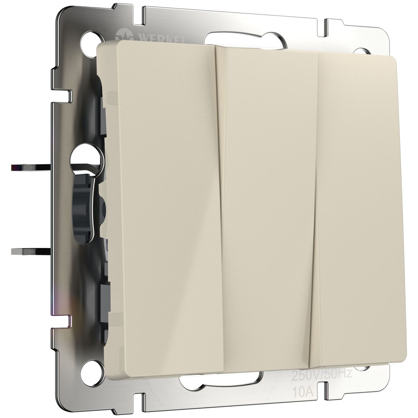 Выключатель трехклавишный Werkel WL03-SW-3G-ivory a051488_WR