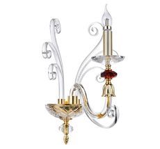 Бра Crystallux CATARINA CATARINA AP1 V2 GOLD/TRANSPARENT-COGNAC_CR