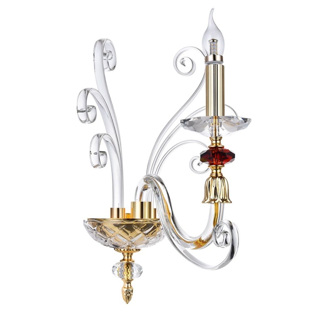 Бра Crystallux CATARINA CATARINA AP1 V2 GOLD/TRANSPARENT-COGNAC_CR