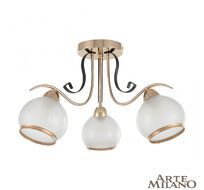 Потолочная люстра Arte Milano Amalfi 323306/3 FG+BK