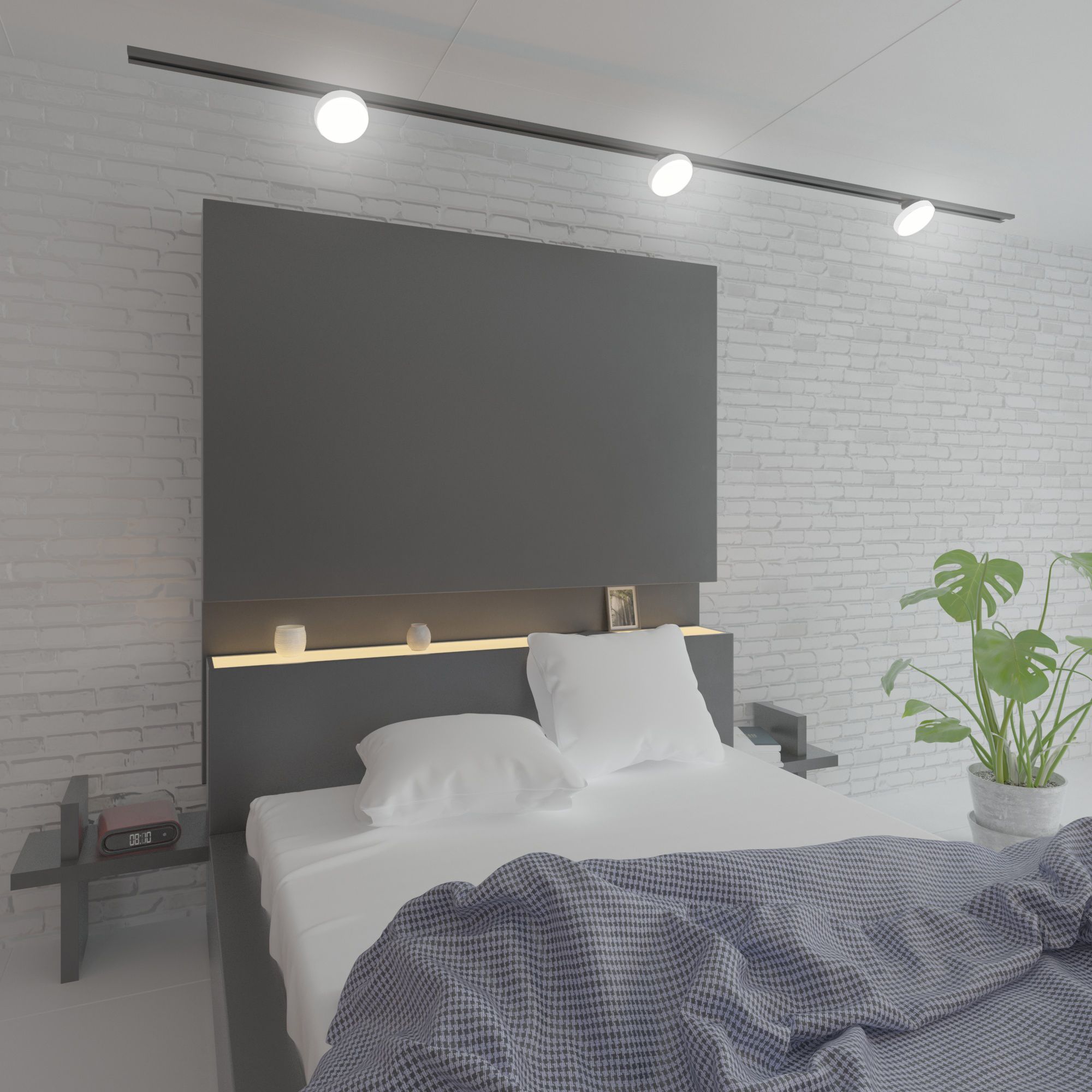 Трековый светодиодный светильник Elektrostandard для однофазного шинопровода Pila Белый 12W 4200K Pila a056102_ES