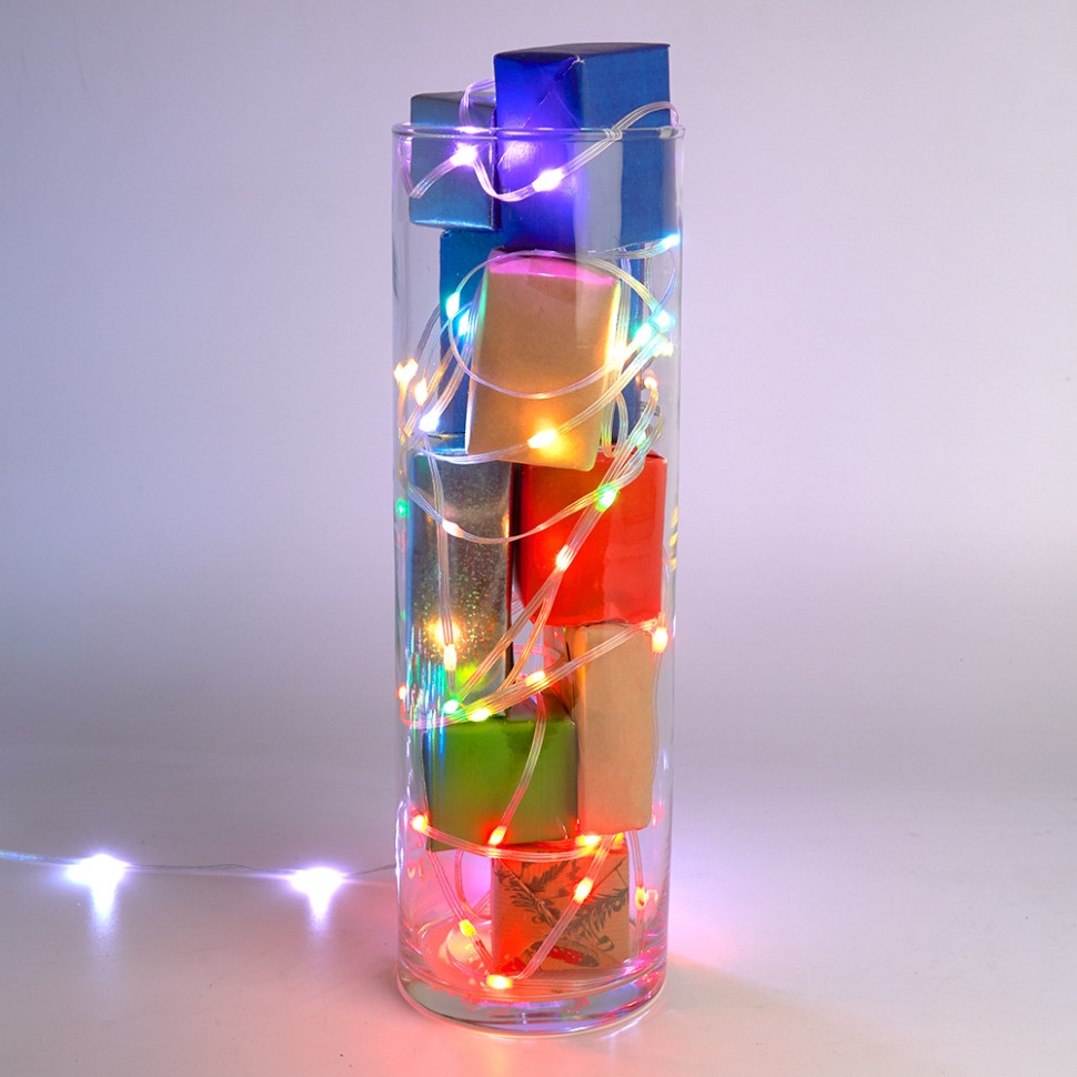 Гирлянда линейная Smart 10м USB + пульт ДУ RGB прозрачный шнур Feron 51463_FR