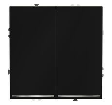 Проходной переключатель встраиваемый VOLTUM S70 двухклавишный с подсветкой 10А VLS020408