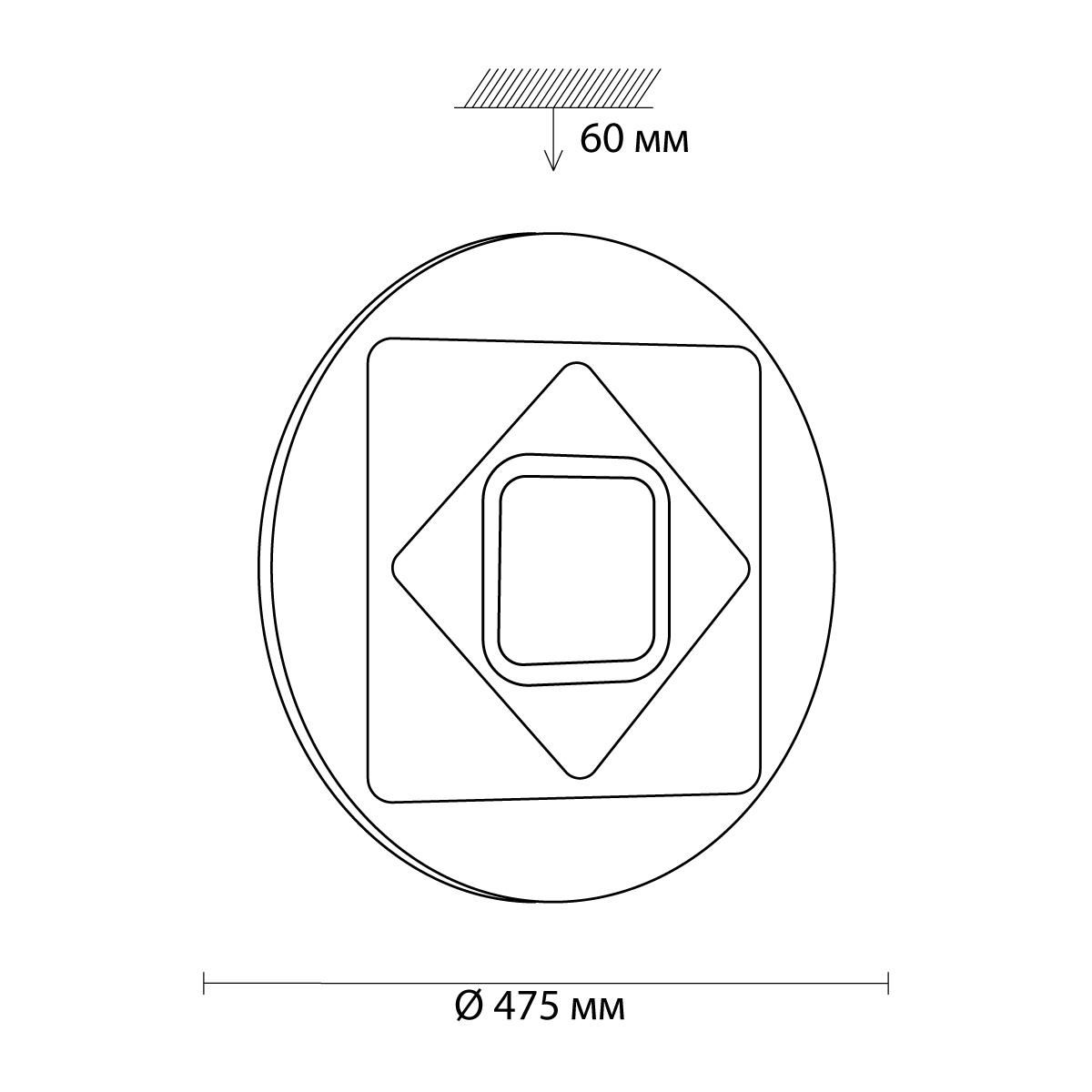 Настенно-потолочный светильник Sonex BERASA COVA 3037/EL_Sonex
