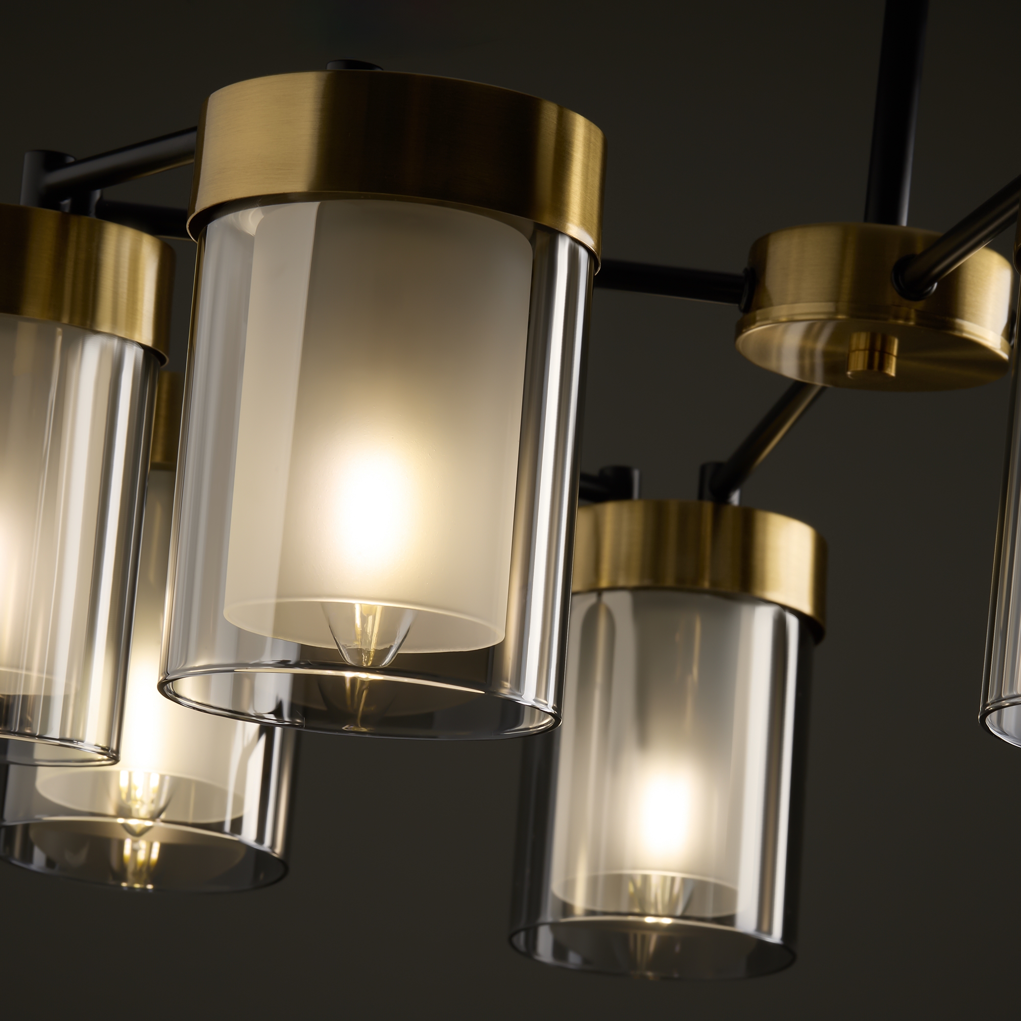 Подвесная люстра на штанге Freya Lora FR5432PL-08BBS_MY