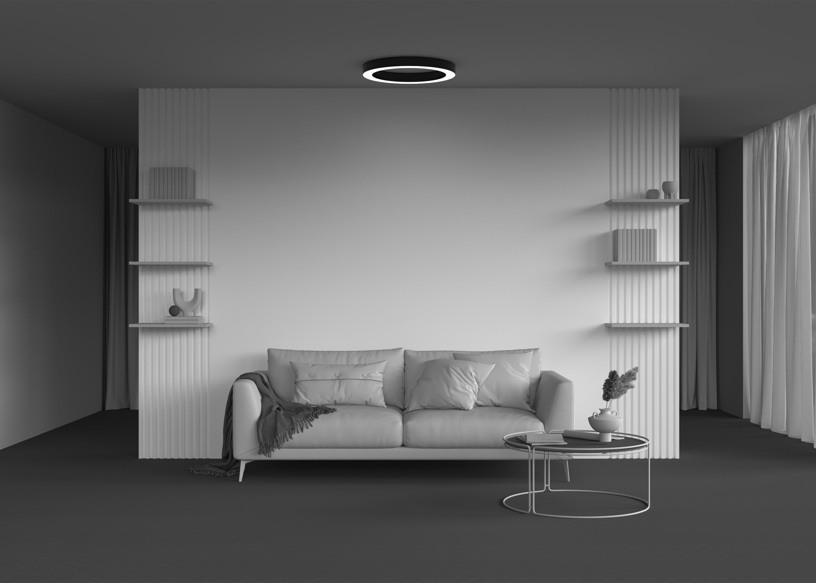 Потолочный светильник Maytoni Lua C093CL-45W3K-B_MY