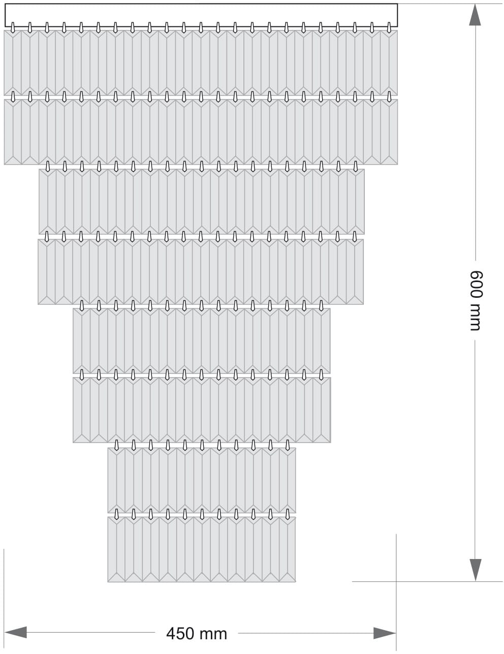 Потолочная люстра Kutek ELLINI ELL-PLM-6(N)450/II
