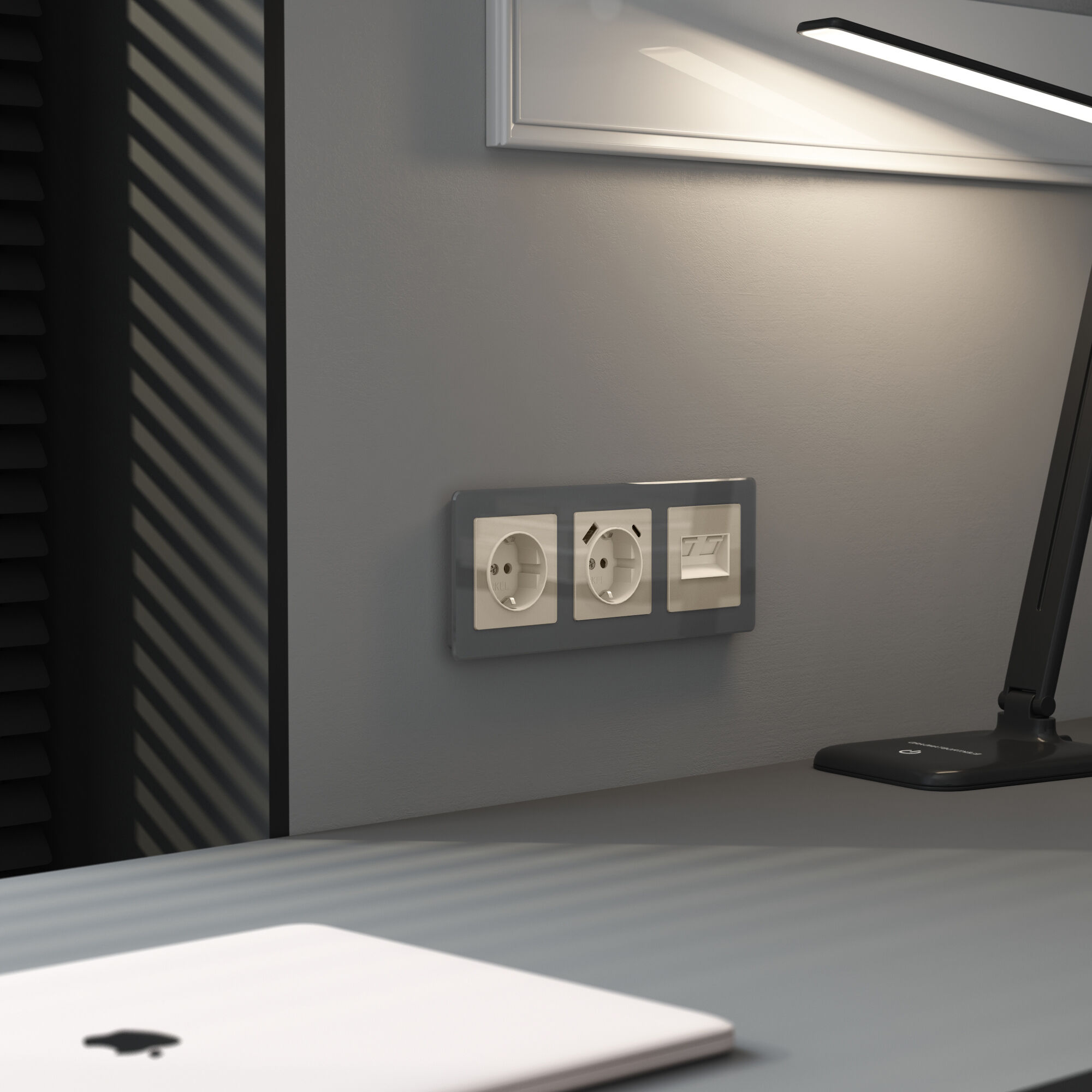 Накладка для двойной розетки Еthernet RJ-45 Werkel a064068_WR