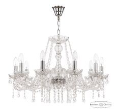 Хрустальная люстра Bohemia Ivele Crystal 112/10/240 Ni V0300_BI