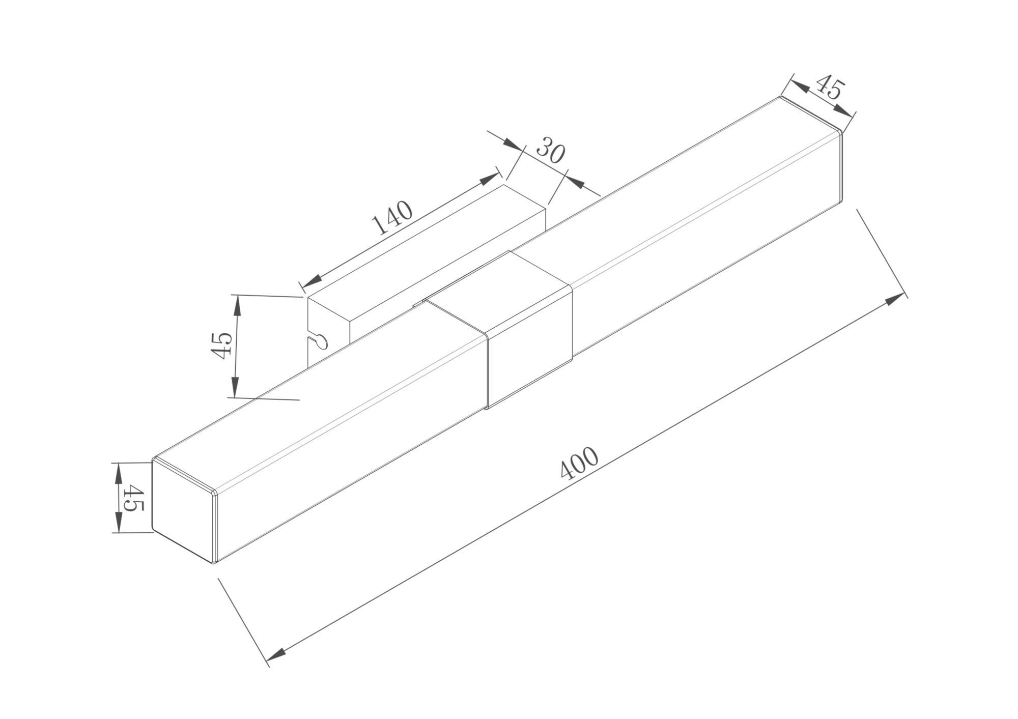 Подсветка для зеркал Glanz MIR006WL-L8CH_MY