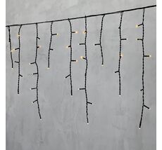 Гирлянда Бахрома 4,9 x 0,5 м Желтая 220В, 240 LED, Провод Черный ПВХ, IP54 PIL240-11-2Y