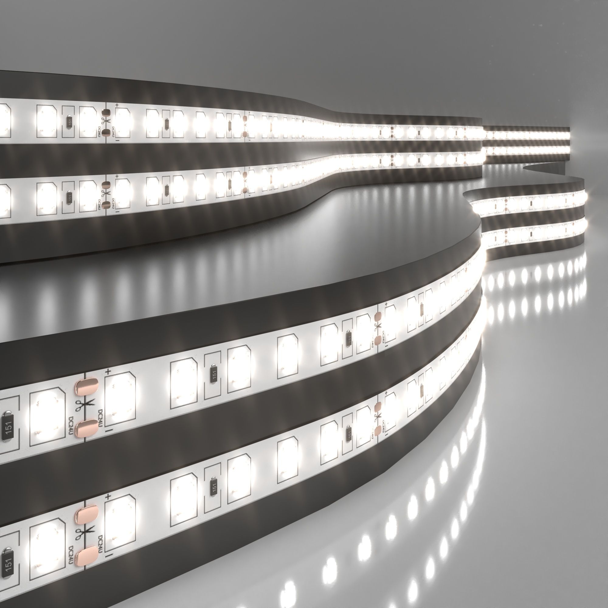 Лента светодиодная 24V 9,6W 120Led 2835 IP20 дневной белый, 5м a052960_ES