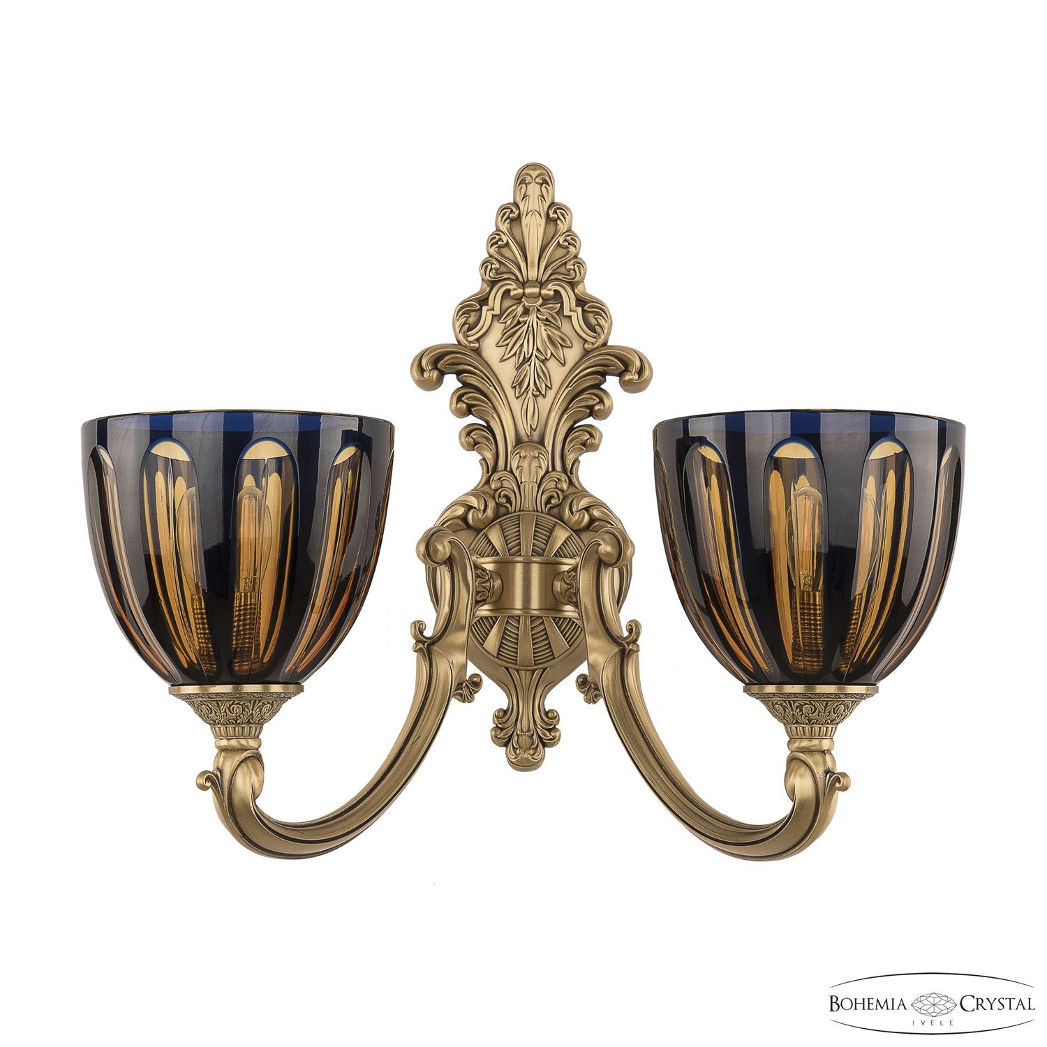 

Бра Bohemia Ivele 7209B14/2/175 FP P1 U Amber-Blue/H-1H, 7209B14/2/175 FP P1 U Amber-Blue/H-1H