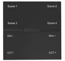 Проводная смарт панель-выключатель (Tuya Zigbee) iLedex VISION INN SP 48V-4-BK_IX