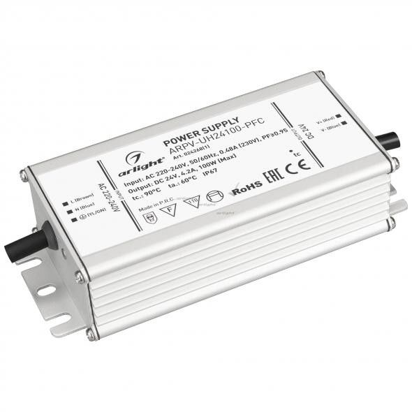 Блок питания ARPV-UH24100-PFC (24V, 4.2A, 100W) 024268(1)_ARL