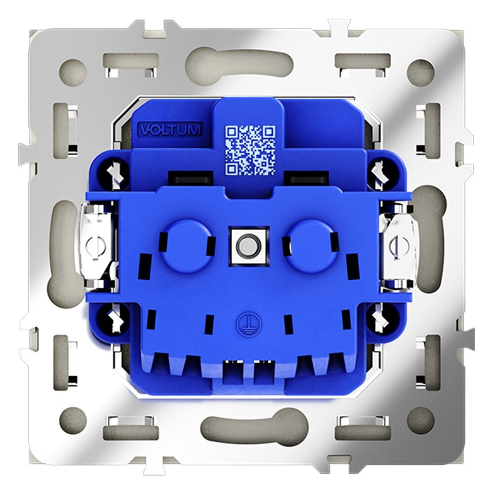 Розетка встраиваемая VOLTUM S70 с заземлением 16А VLS040104