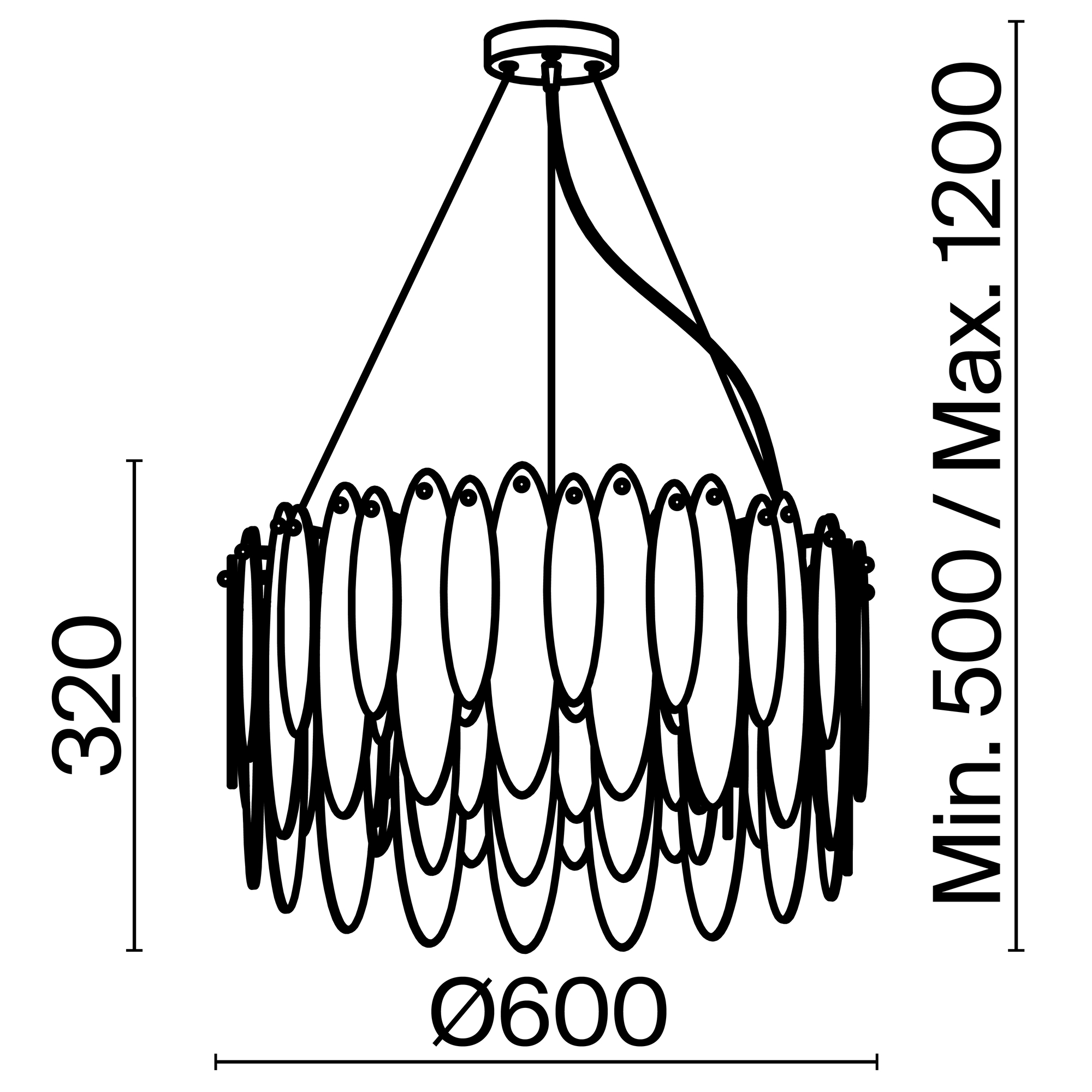 Подвесная люстра Freya Lucrecia FR5217PL-08FG_MY