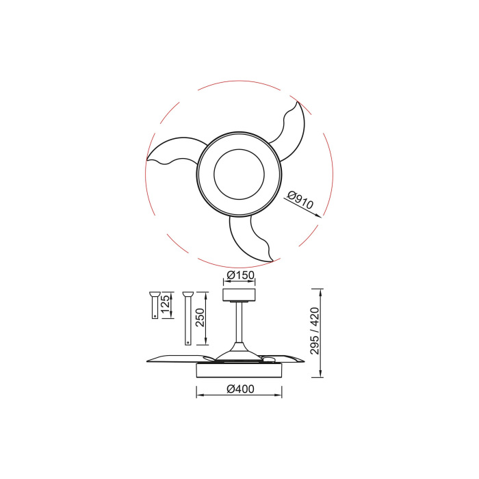 Люстра-вентилятор Mantra NISEKO FAN 9064_MN
