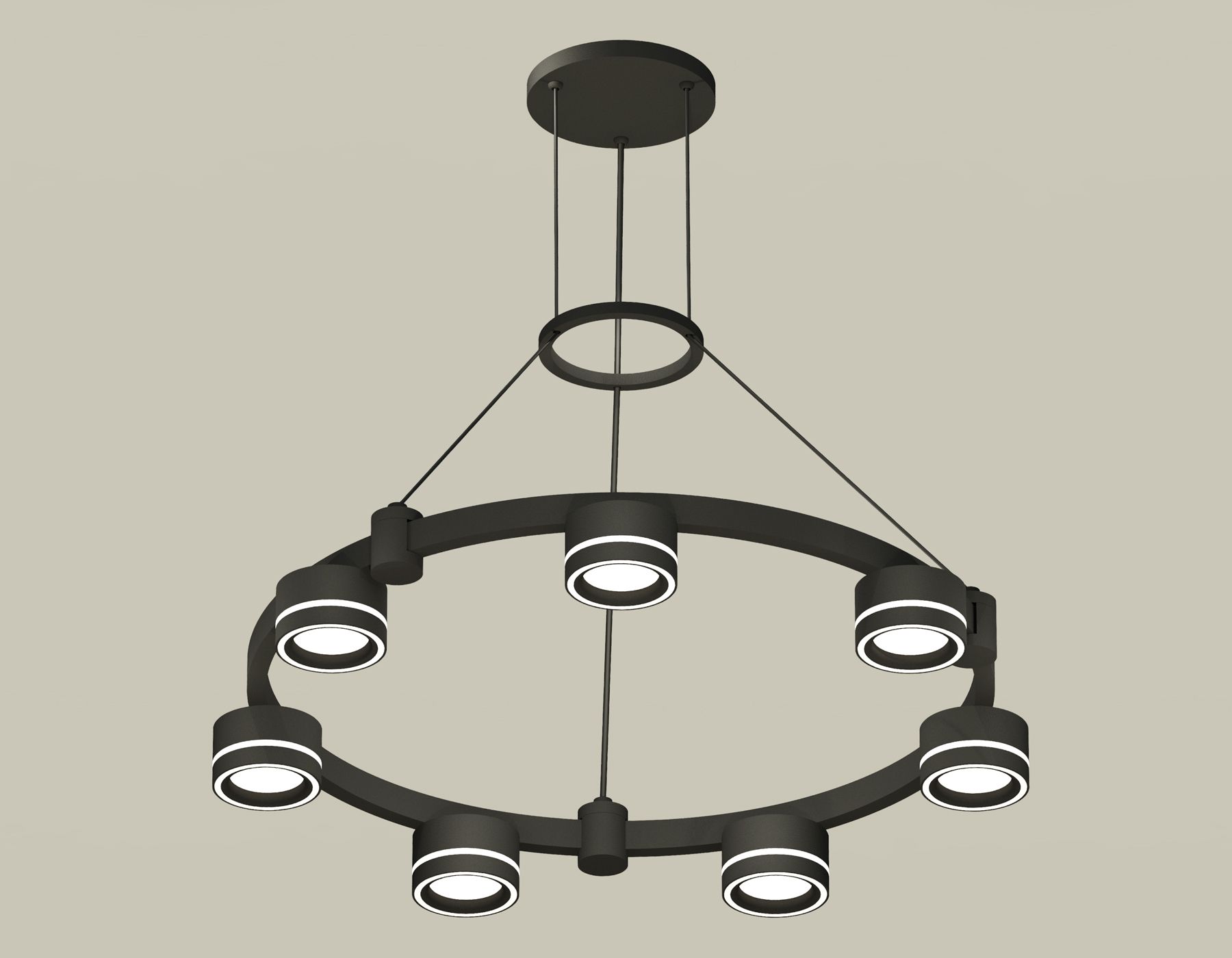 Подвесная люстра Ambrella light с акрилом Techno Ring Traditional DIY XR92051601_AMB