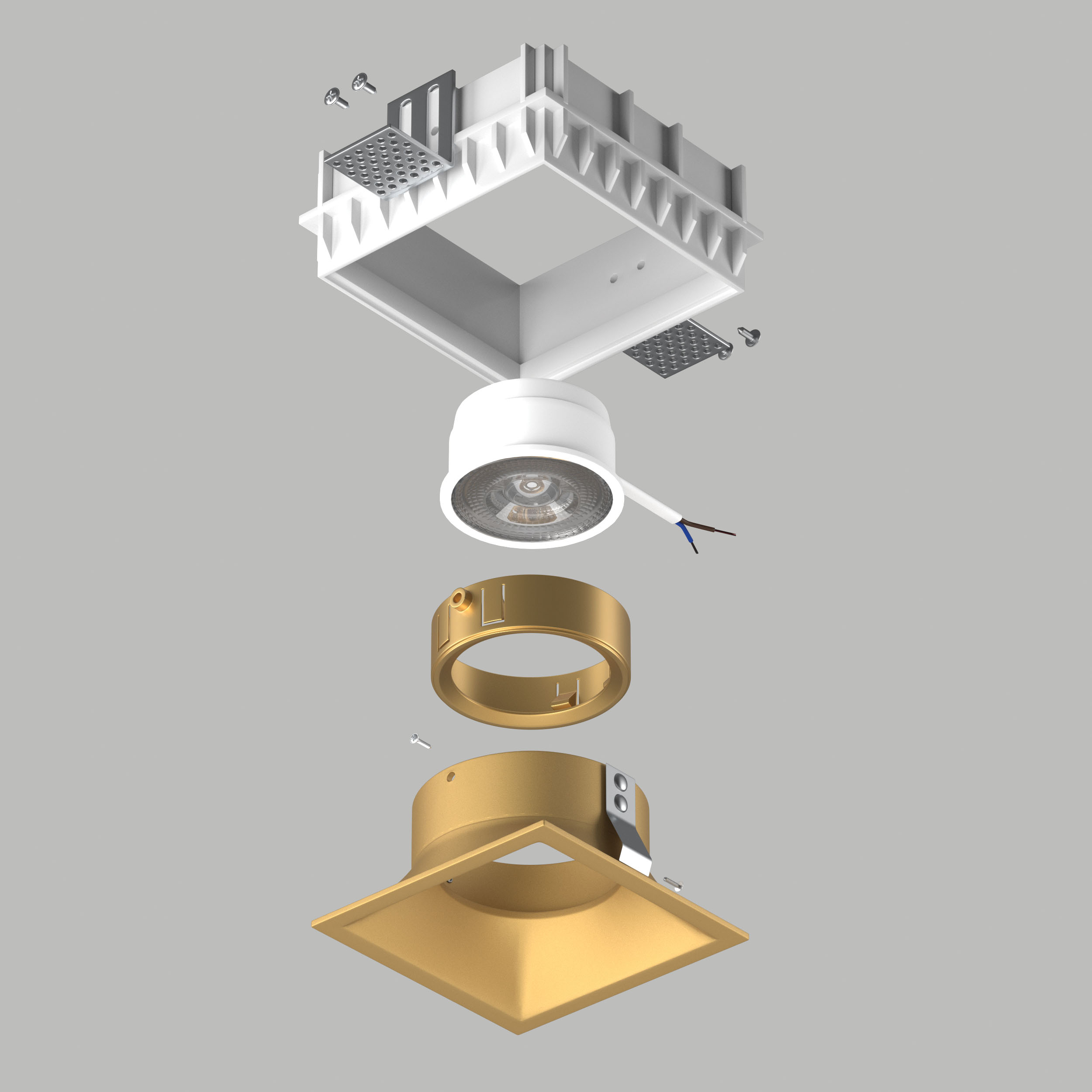 Встраиваемый светильник Lightstrar Domino G214503GMOD_LS