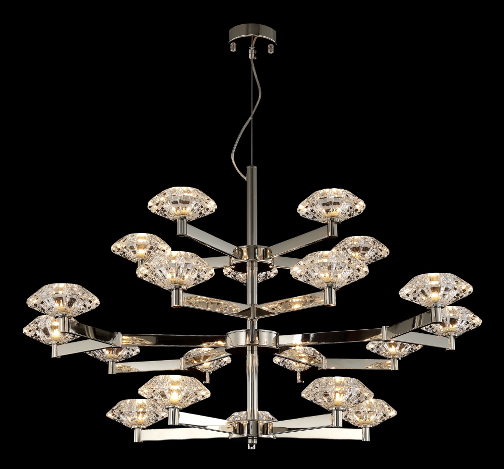 Подвесная люстра Crystallux REBECA REBECA SP5+10+5 NICKEL_CR