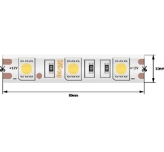 Лента со скотчем 3М светодиодная стандарт 5050, 60 LED/м, 14,4 Вт/м, 12В, IP65, Цвет: Красный 00-00009264_SW
