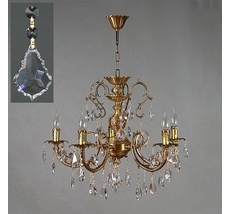 Хрустальная люстра Ambiente Ambient 8888/5 AB Leaf crystal_BZ