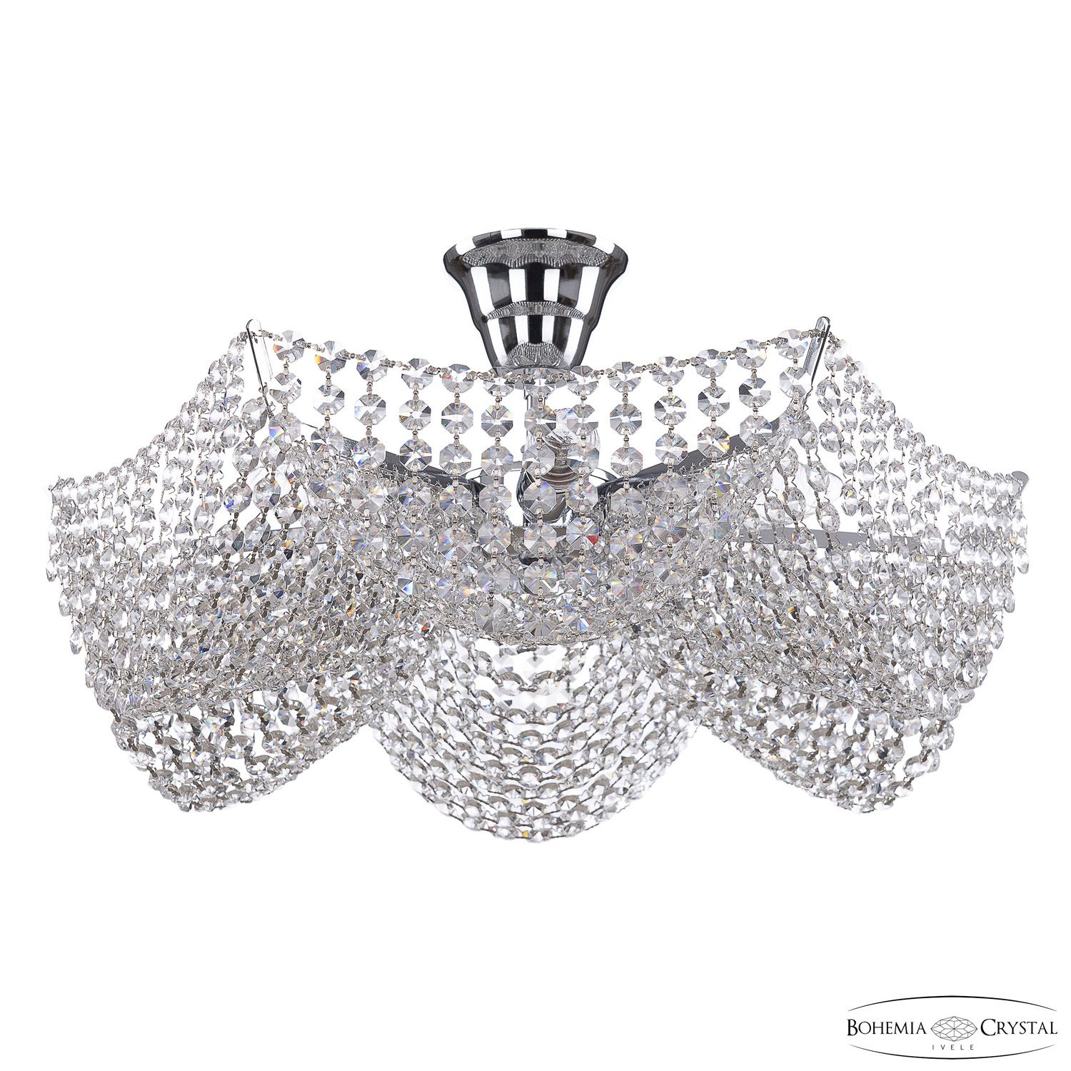 Хрустальная люстра Bohemia Ivele Crystal 778 778/49 Ni_BI