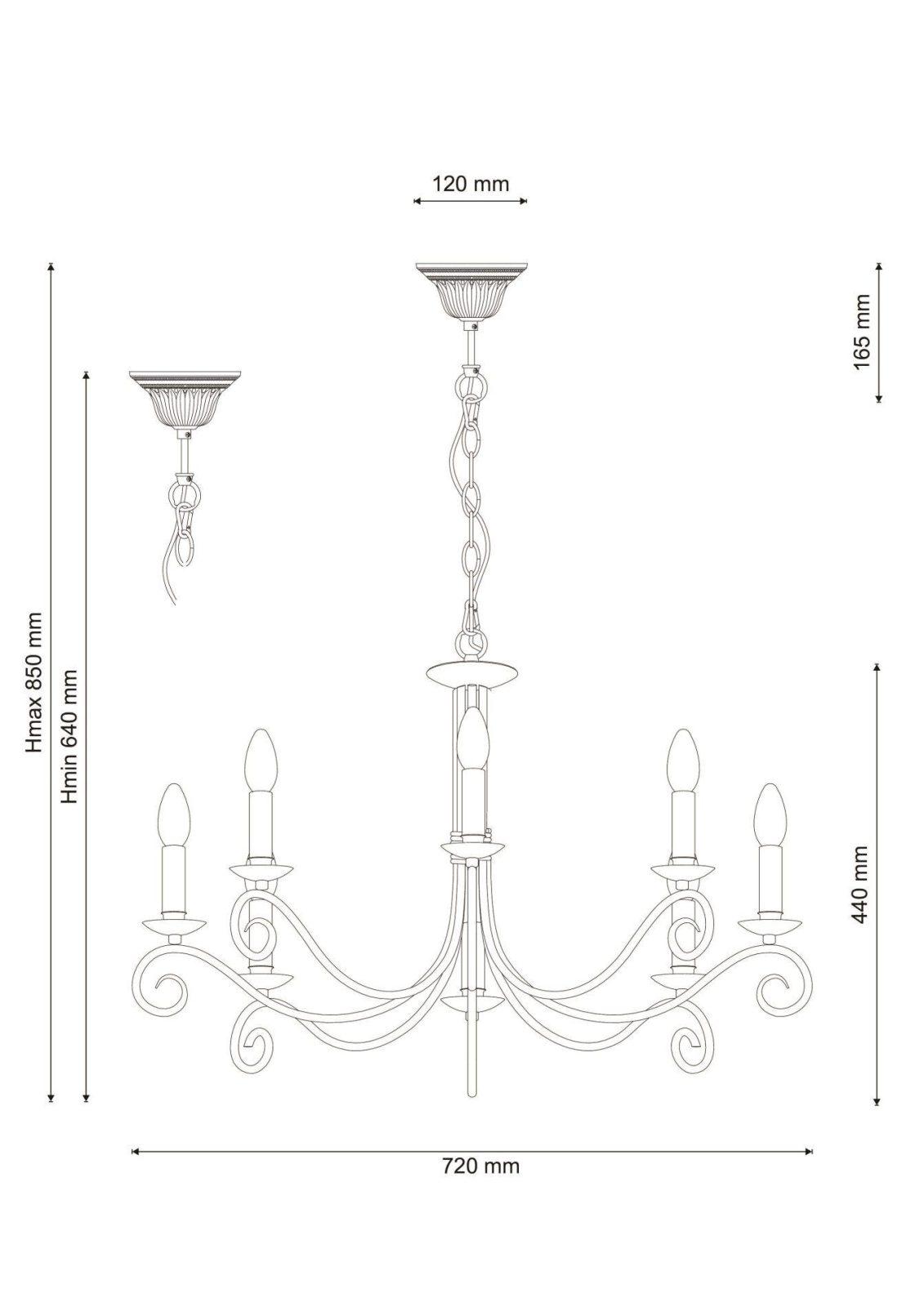 Подвесная люстра Lucia Tucci FONDI Fondi 330.8 antique